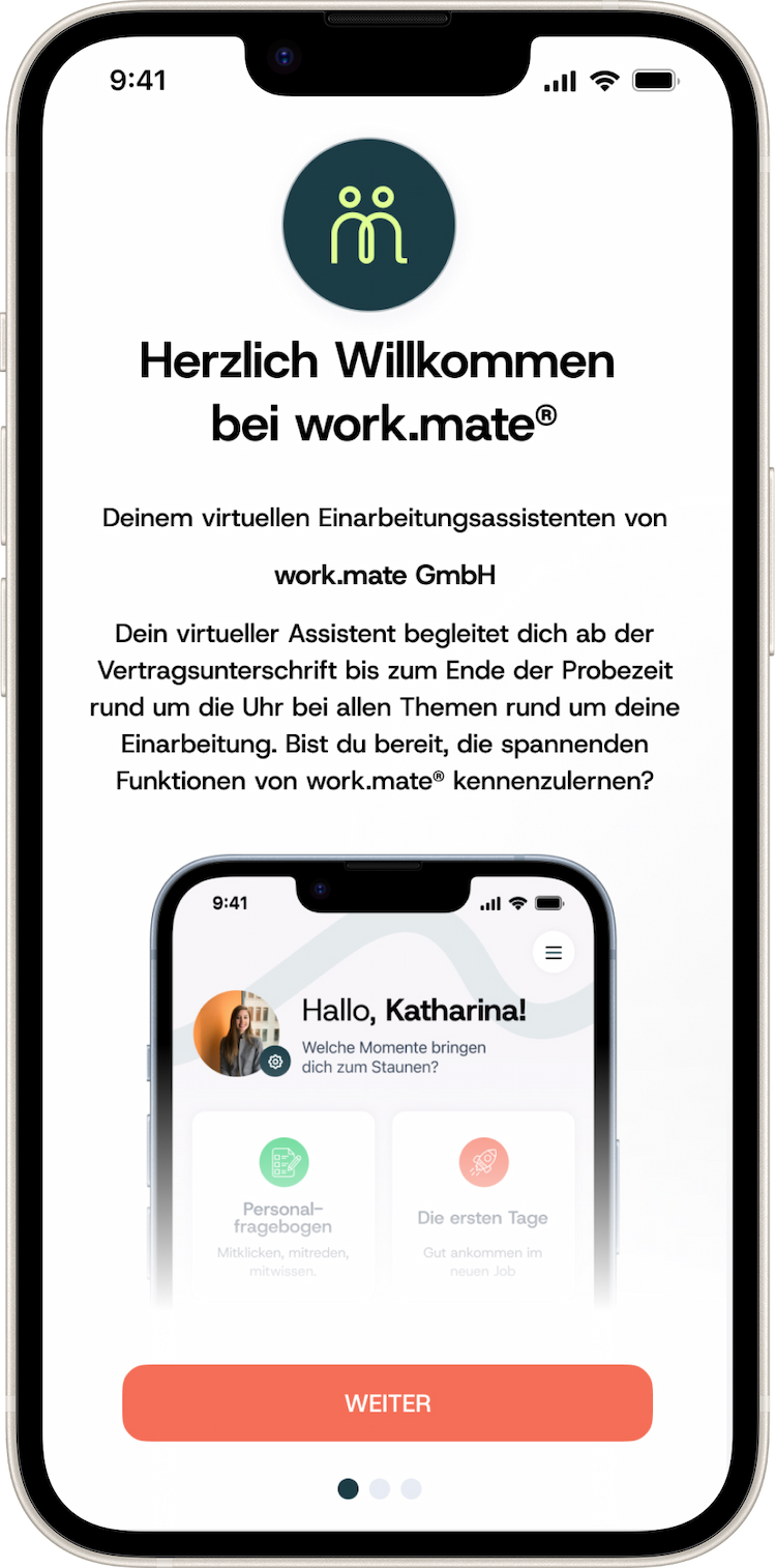 work.mate Einarbeitungassistent - Screenshot 1